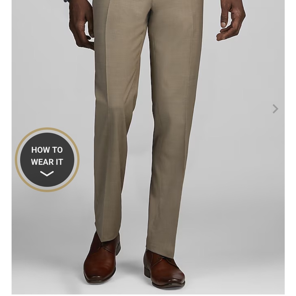 Joseph A Banks Traveler Performance Collection Tailored Fit Pants 36Wx30L
